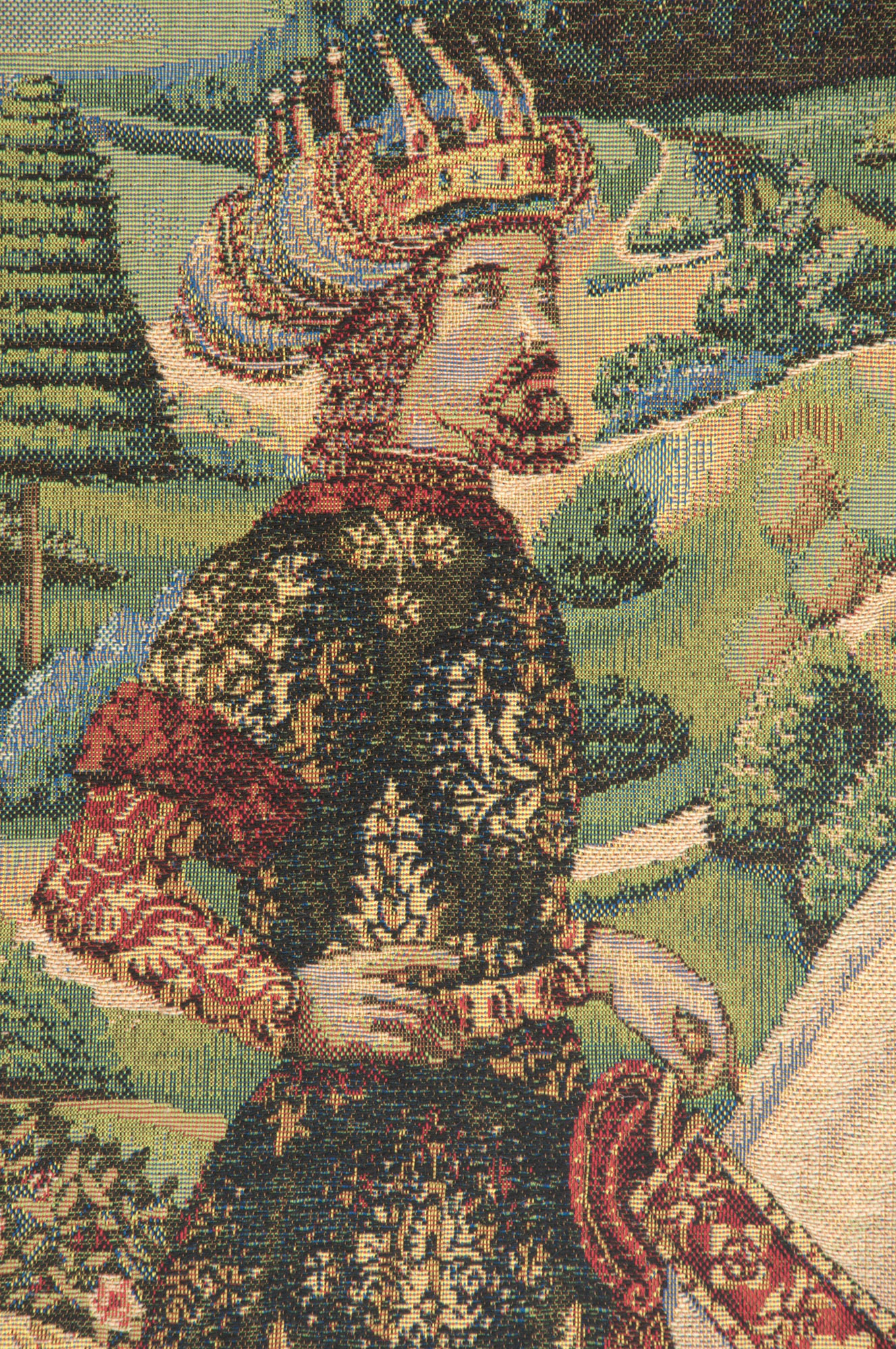 Benozzo Gozzoli Melchior Tapestry Wall Hanging 38 x 28 in Renaissance Religious Jacquard Woven European Art
