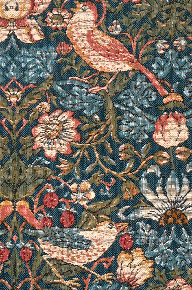 William Morris Birds Face to Face I Tapestry Wall Hanging 26 x 19 in Jacquard Woven Arts Crafts Decor