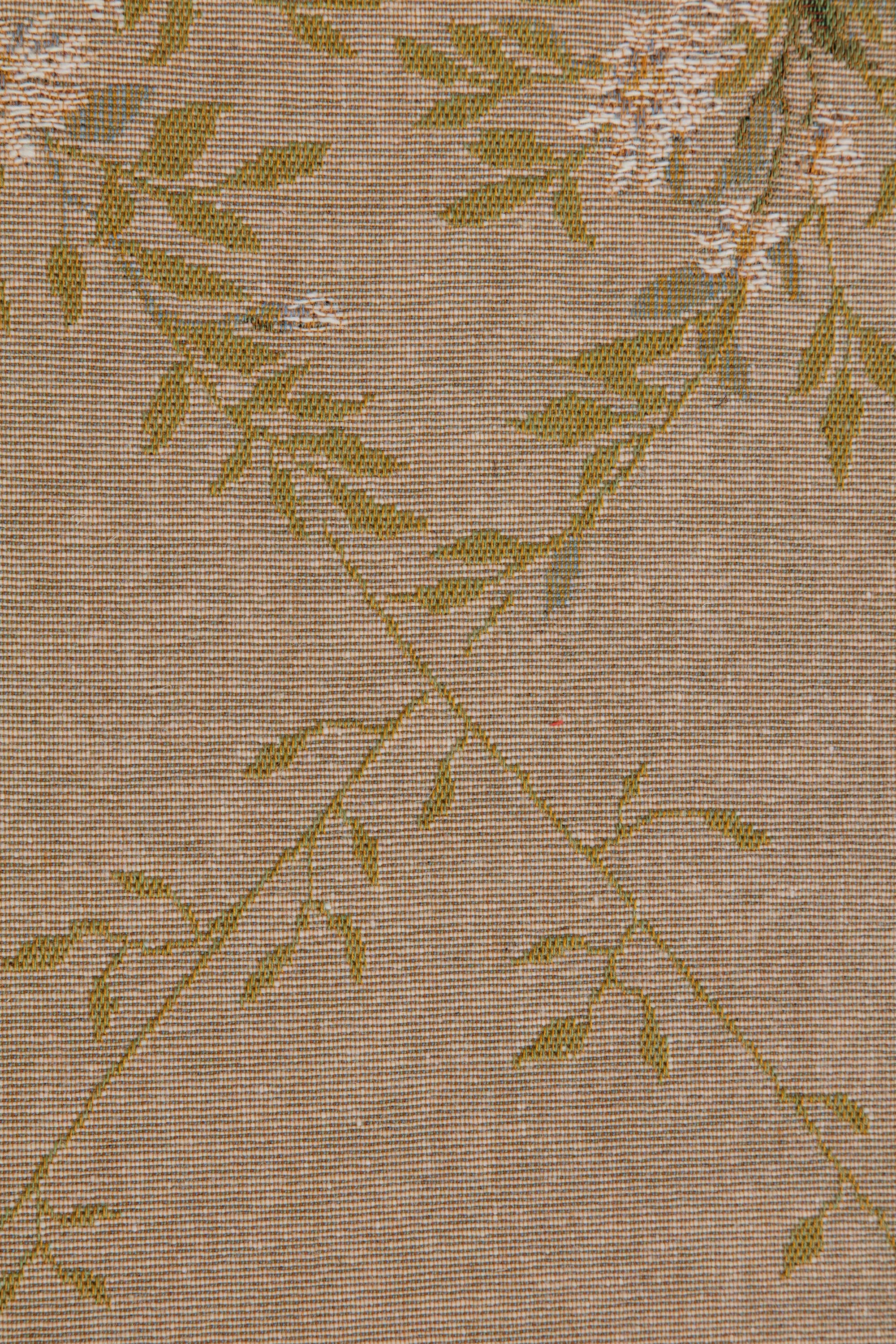 Aubusson Light I Large French Jacquard Woven Table Runner 71x14 Inch Traditional Decor