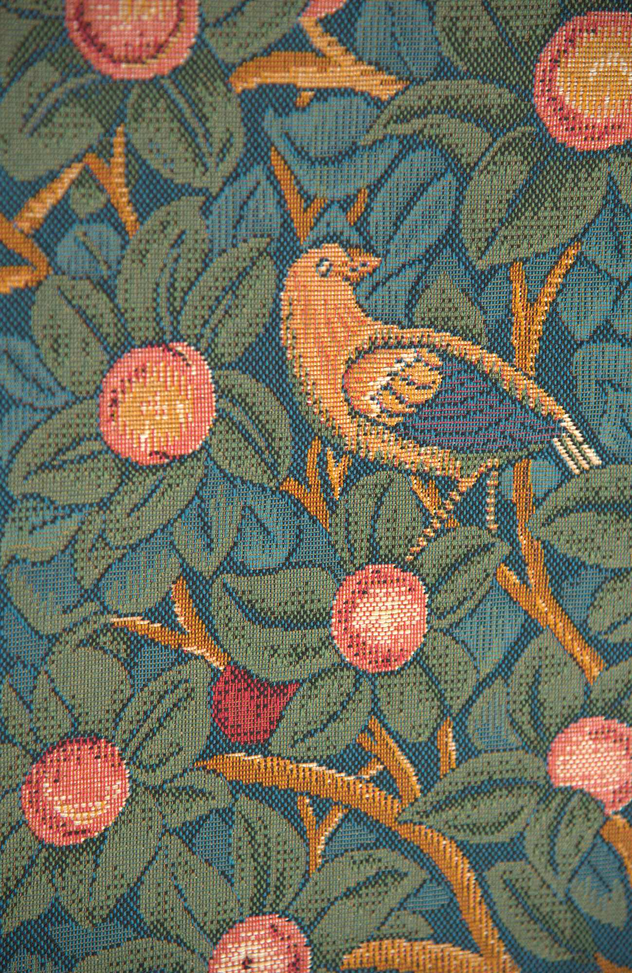 William Morris Woodpecker without Verse Tapestry Wall Hanging 45 x 28 in Jacquard Woven Arts and Crafts Wall Art