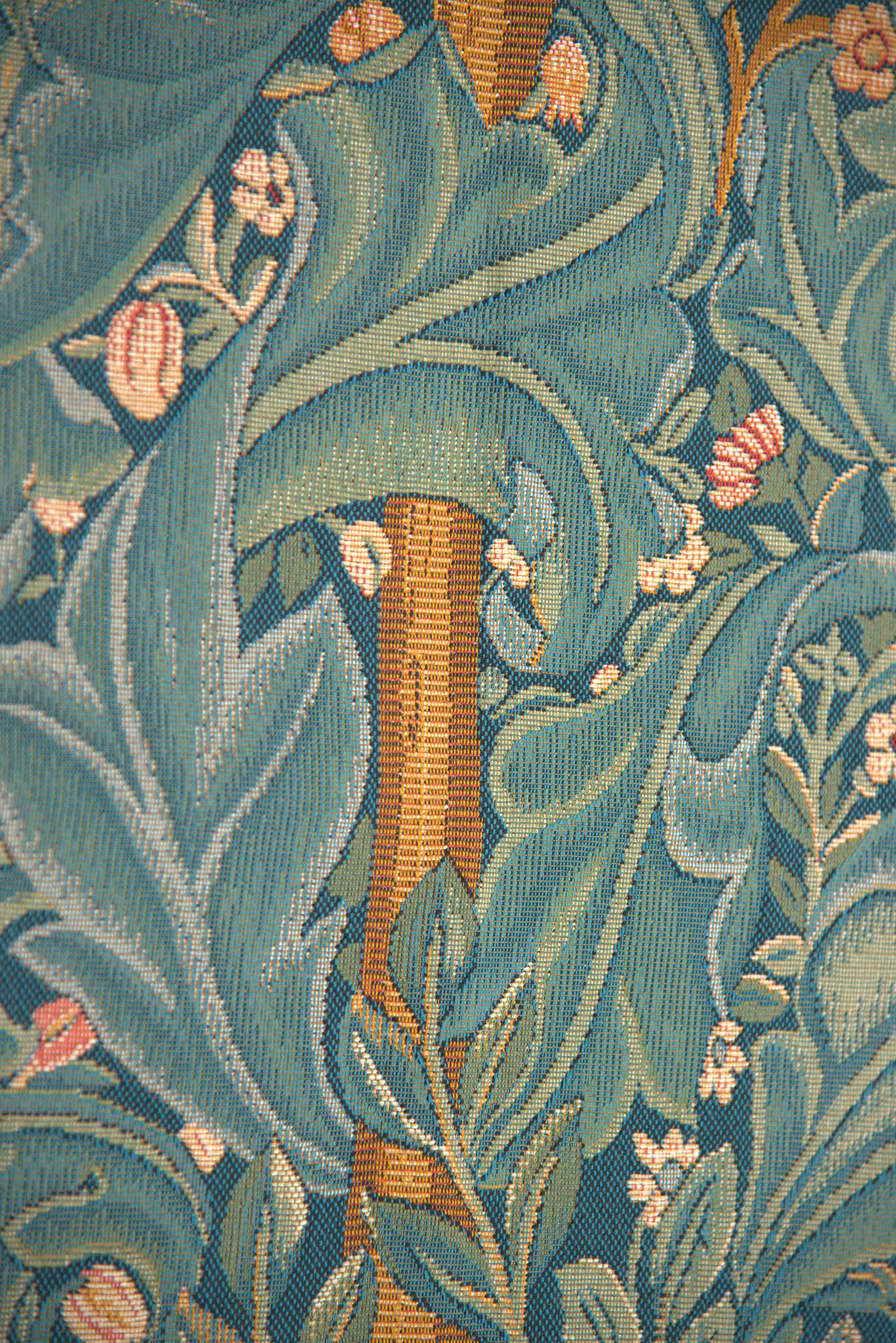 William Morris Woodpecker without Verse Tapestry Wall Hanging 45 x 28 in Jacquard Woven Arts and Crafts Wall Art
