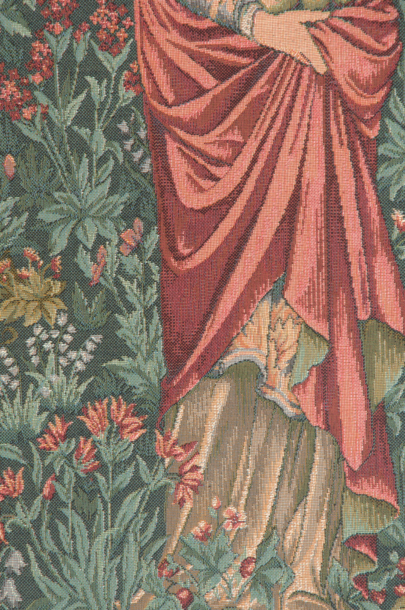 Edward Burne Jones Pomona Tapestry Wall Hanging 32 x 19 in Jacquard Woven Pre-Raphaelite Wall Art