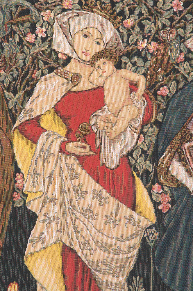 Edward Burne Jones Women's Worth Tapestry Wall Hanging 34 x 56 in
