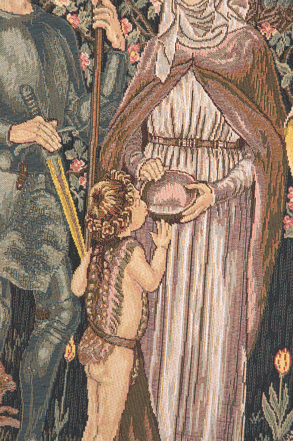 Edward Burne Jones Women's Worth Tapestry Wall Hanging 34 x 56 in
