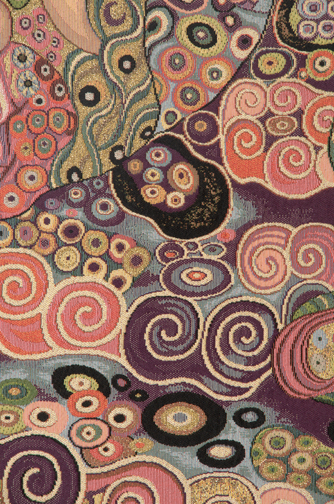 Gustav Klimt The Virgin Vintage Tapestry Wall Hanging 36 x 24 in Art Nouveau Jacquard Woven Wall Art