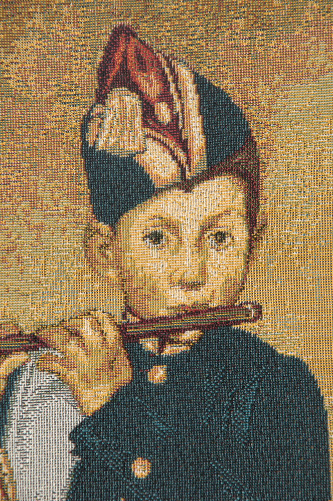 Edouard Manet The Piper Tapestry Wall Hanging 24 x 15 in French Fine Art Jacquard Woven Wall Decor