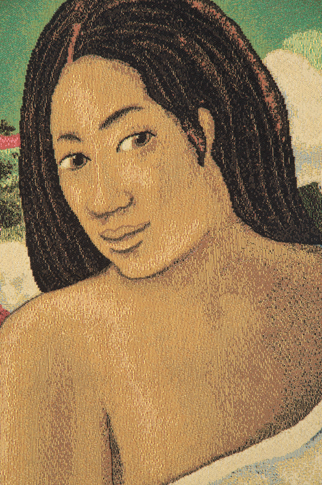 Paul Gauguin Joy Decorative Tapestry Wall Hanging 18 x 25 in Post Impressionist Fine Art Jacquard Woven Decor