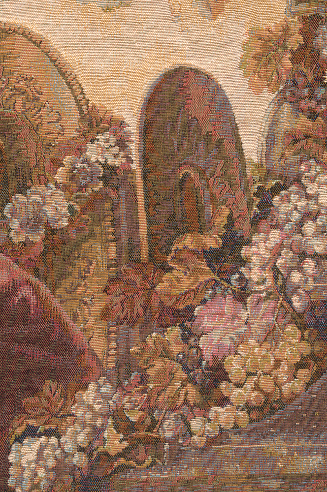 Vase and Raisins French Tapestry | Close Up 1