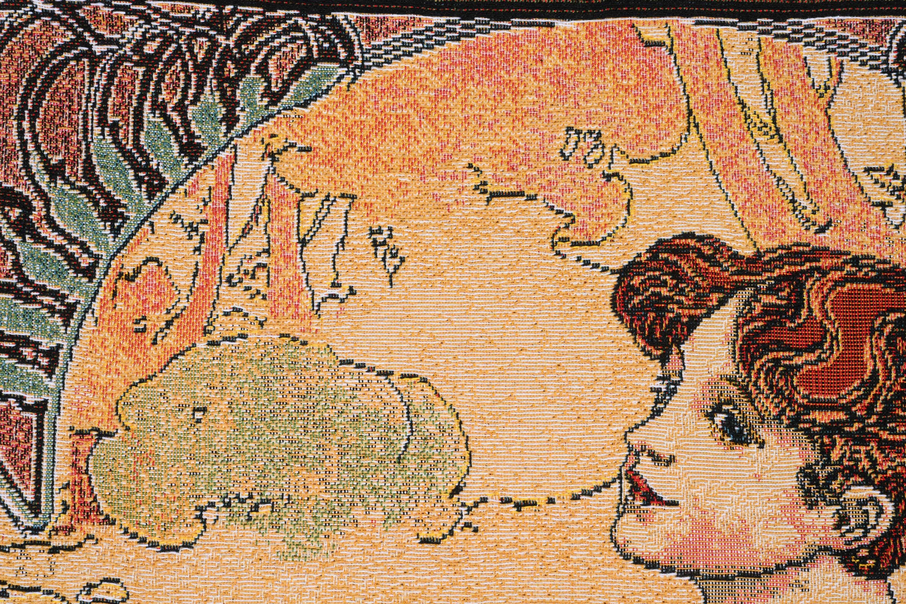 Alphonse Mucha Summer II Tapestry Pillow Cover 18x18 Inch Cotton Jacquard Woven Cushion Cover