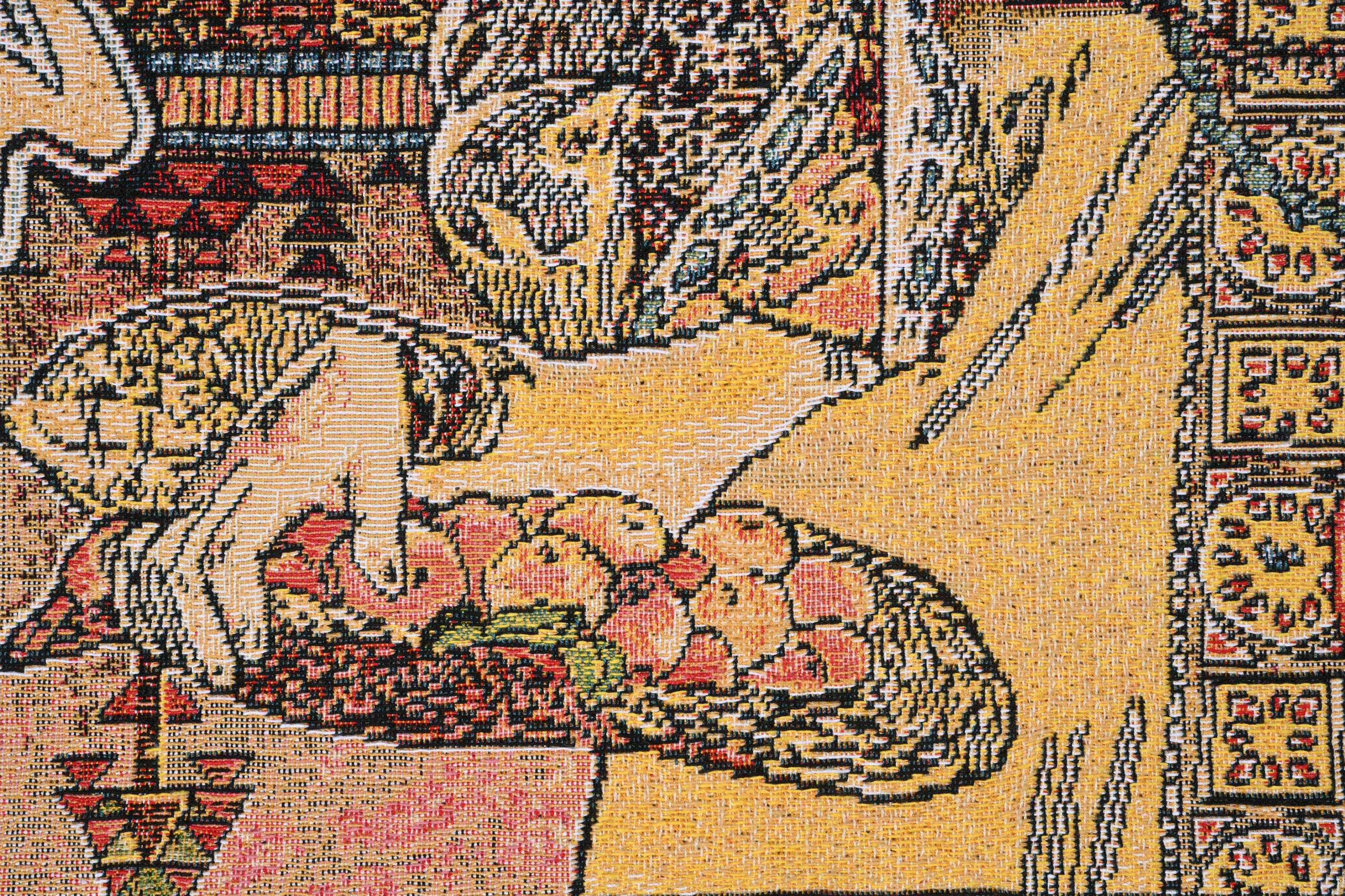 Alphonse Mucha Autumn I Tapestry Pillow Cover 18x18 Inch Cotton Jacquard Woven Cushion Cover