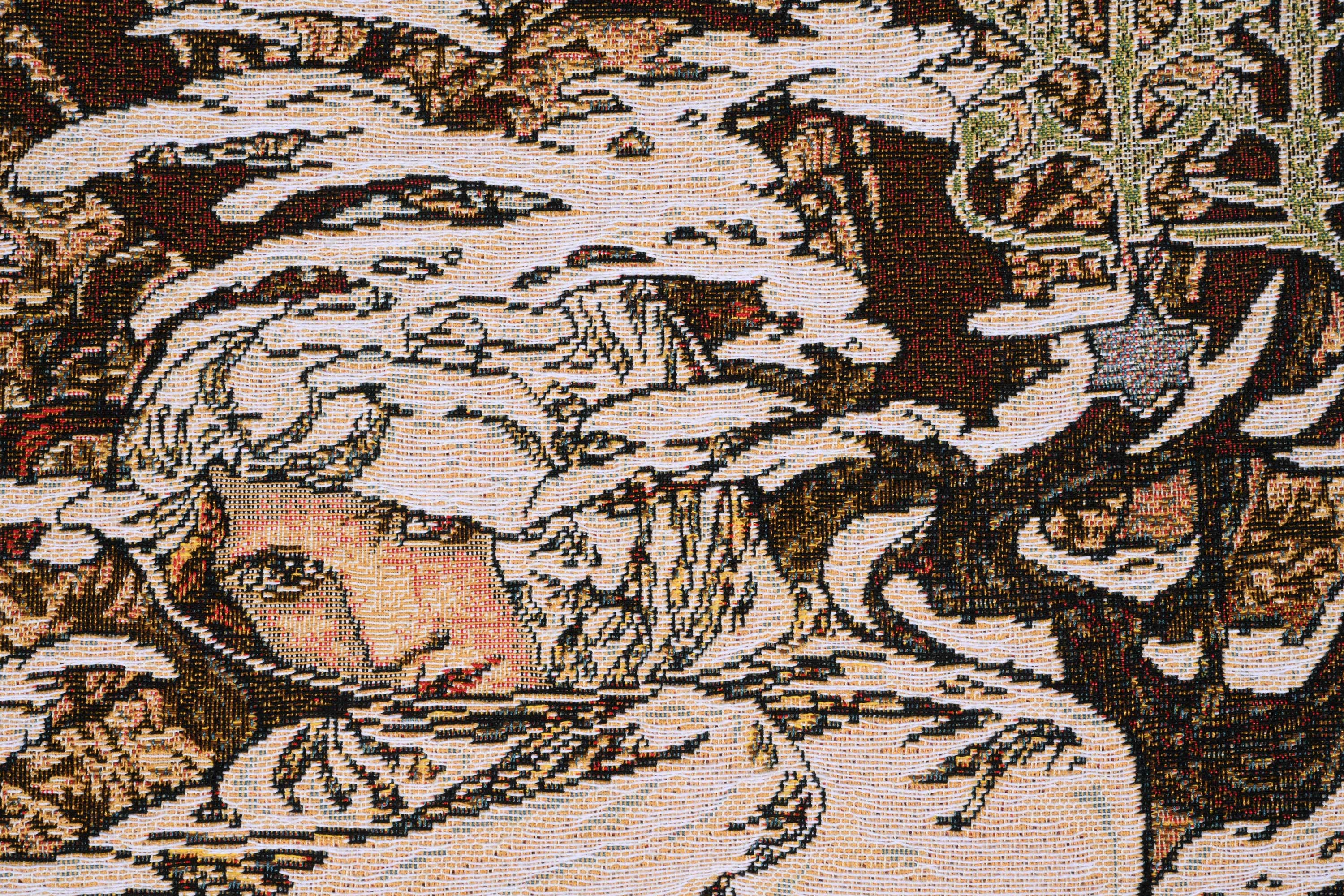 Alphonse Mucha Winter I Tapestry Pillow Cover 18x18 Inch Cotton Jacquard Woven Cushion Cover
