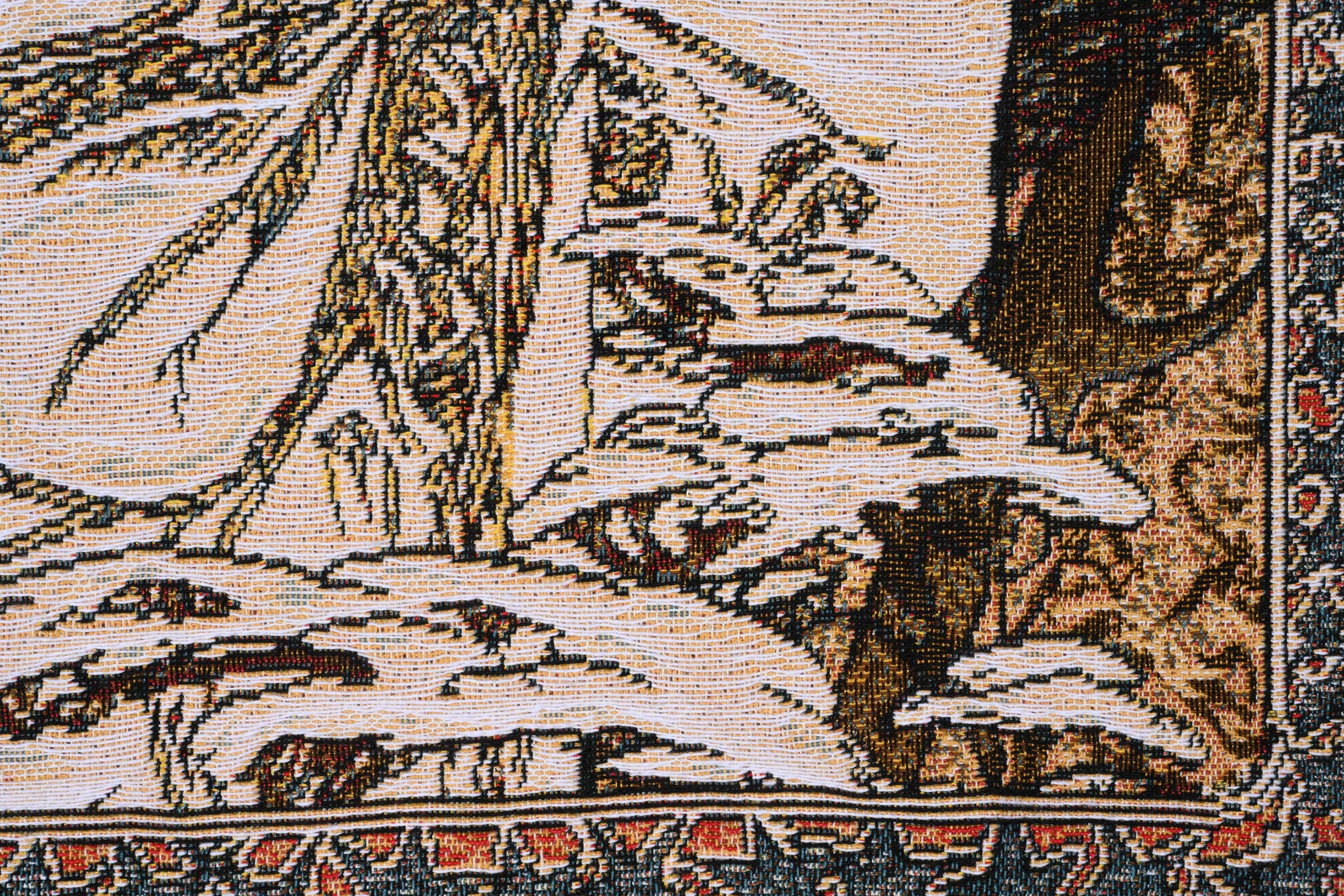 Alphonse Mucha Winter I Tapestry Pillow Cover 18x18 Inch Cotton Jacquard Woven Cushion Cover