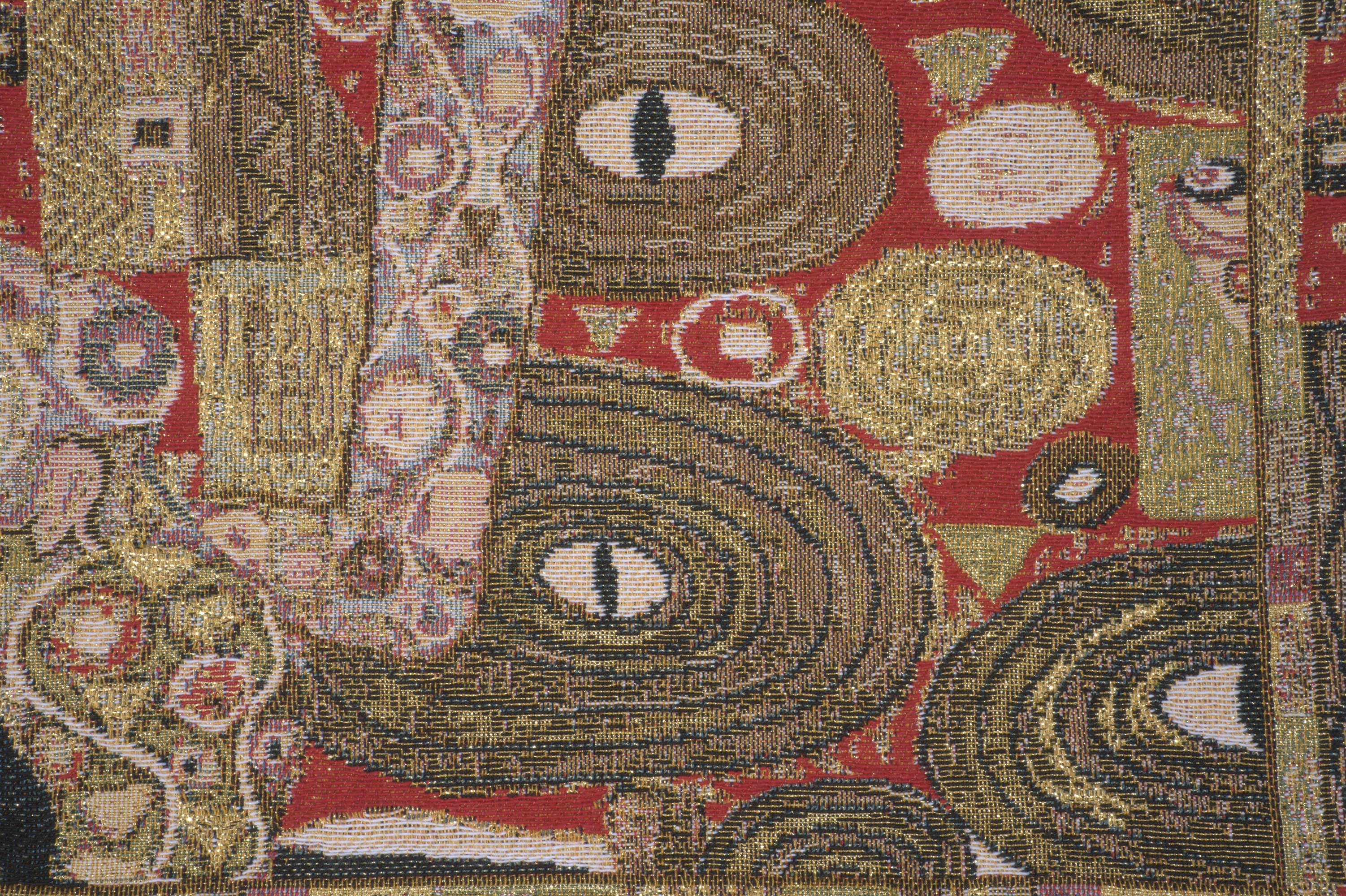 Gustav Klimt The Accomplissement Black European Tapestry Pillow Cover 18x18 Inch Pure Cotton Cushion Cover