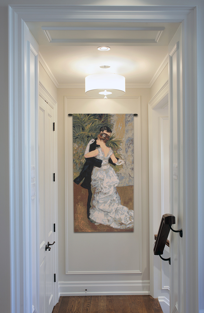 Auguste Renoir Dance In The City Decorative Tapestry Wall Hanging 36 x 19 French Impressionist Woven Art