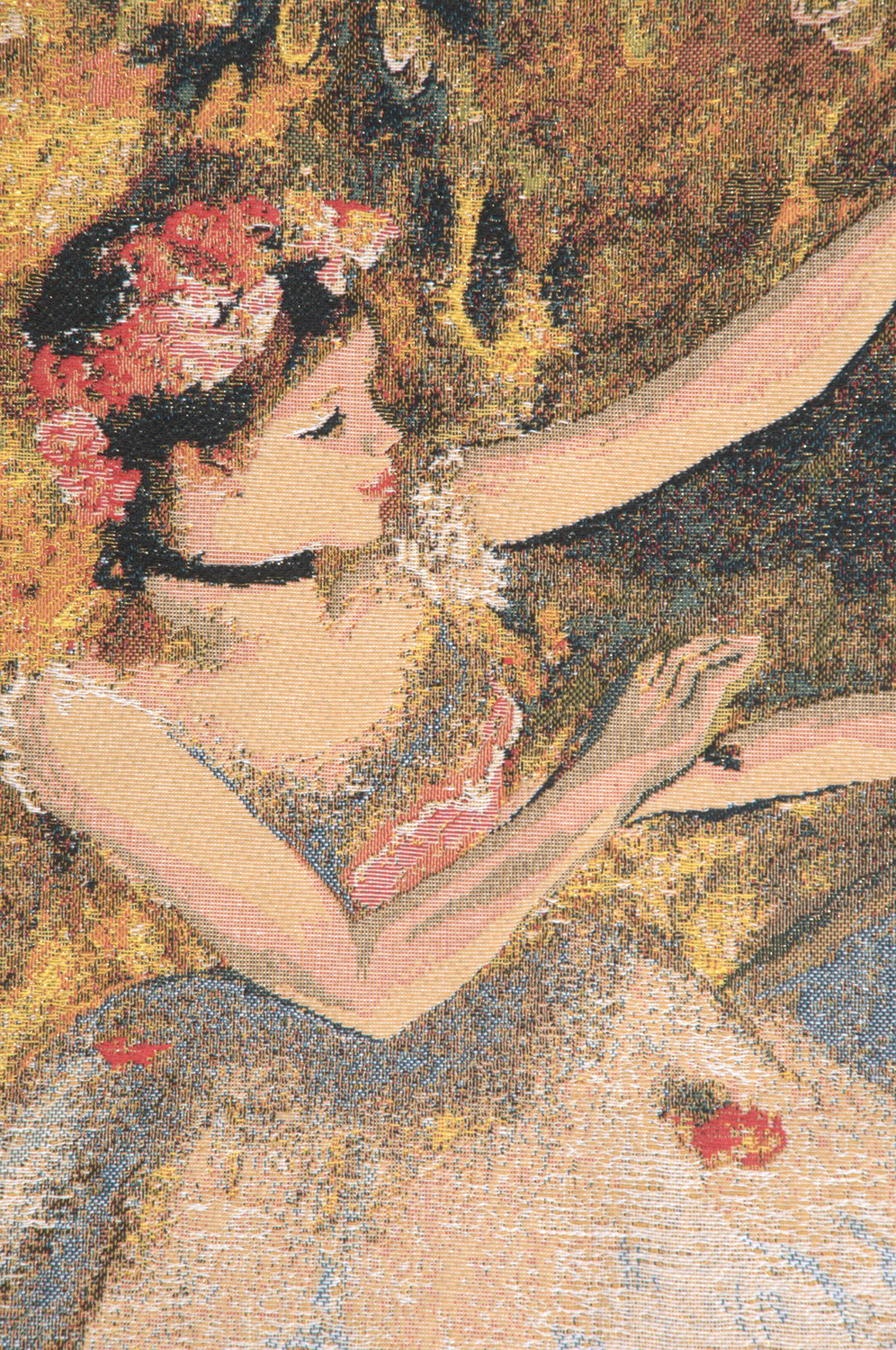 Edgar Degas Two Dancers On Stage Tapestry Wall Hanging 26 x 17 in Ballet Jacquard Woven Wall Art