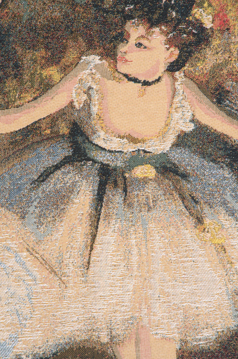 Edgar Degas Two Dancers On Stage Tapestry Wall Hanging 26 x 17 in Ballet Jacquard Woven Wall Art
