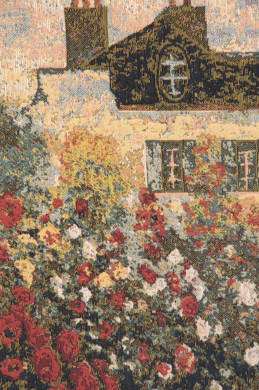Claude Monet The House Vintage Tapestry Wall Hanging 18 x 24 in French Impressionist Landscape Wall Decor