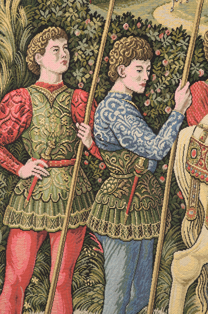 Benozzo Gozzoli John Palaelogus Renaissance Tapestry Wall Hanging 24 x 30 Historical Jacquard Woven Wall Art