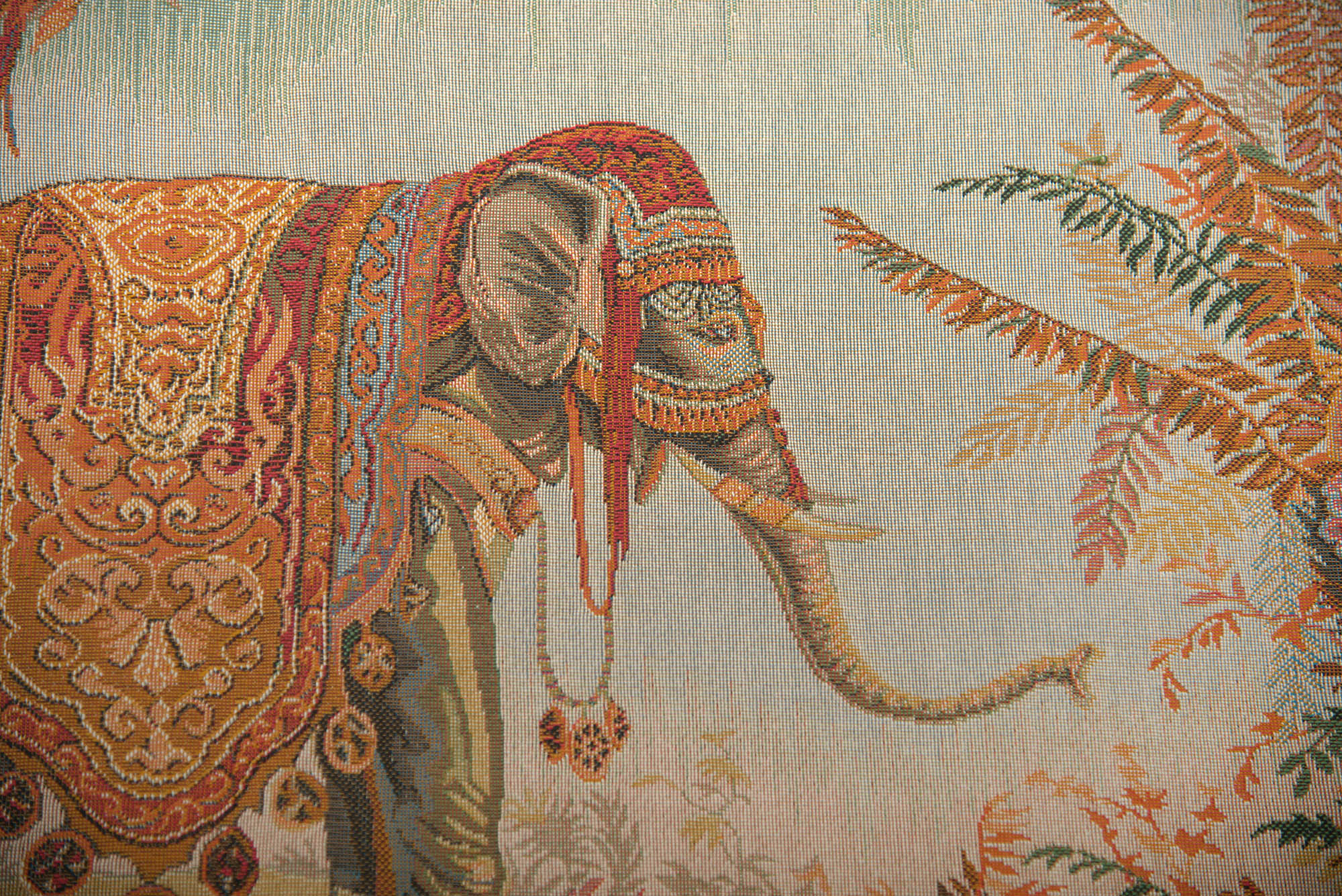 Jean-Baptiste Huet Royal Elephant Vintage Tapestry Wall Hanging 26 x 33 in