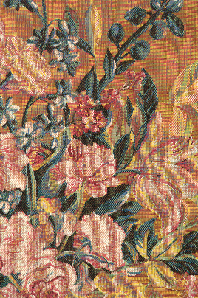 Bouquet XVIII English Bouquet French Tapestry Wall Hanging 58x44 Inch Cotton Jacquard Woven Wall Tapestry