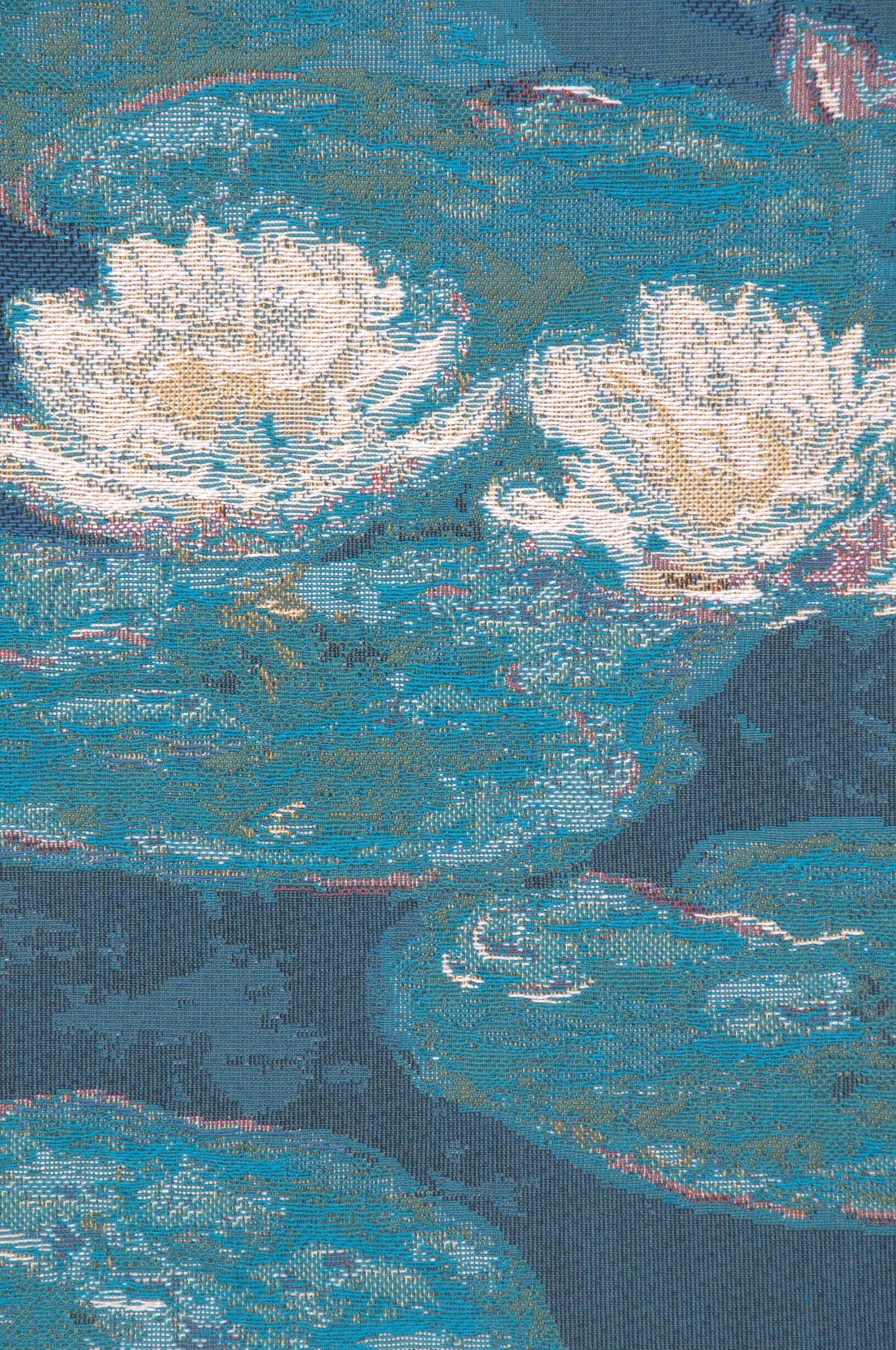 Claude Monet Lily Pads Tapestry Pillow Cover 18x18 Inch Cotton Jacquard Woven Cushion Cover
