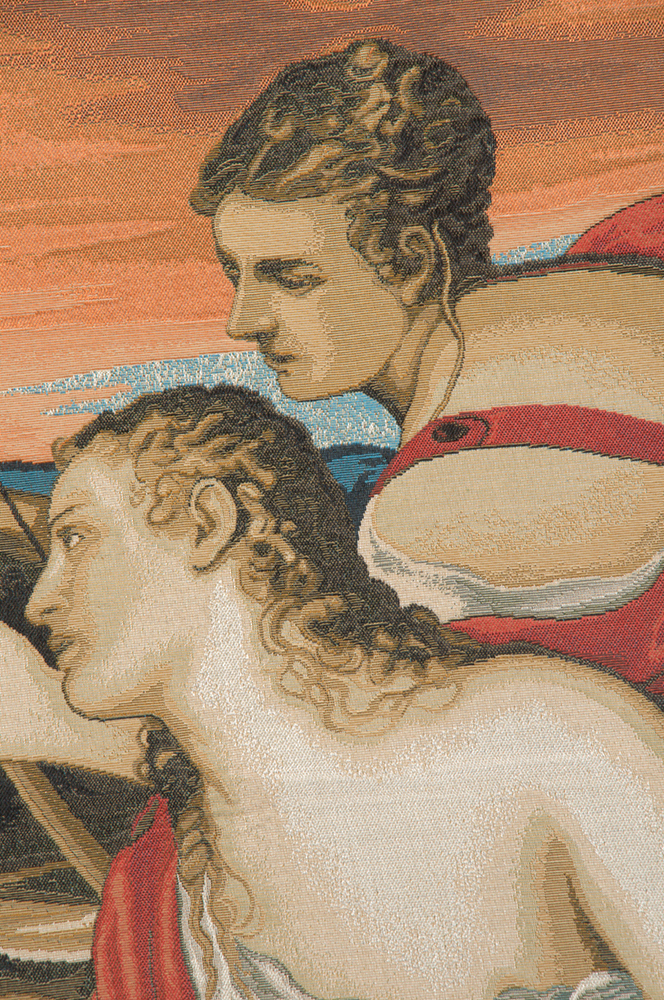 Tiziano Vecellion Venus Blindfold Decorative Tapestry Wall Hanging 25 x 37 Renaissance Mythological Jacquard Woven Wall Art