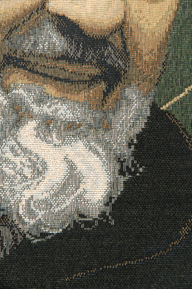 St. Pio Italian Tapestry Wall Hanging 18x13 Inch Cotton Jacquard Woven Wall Tapestry