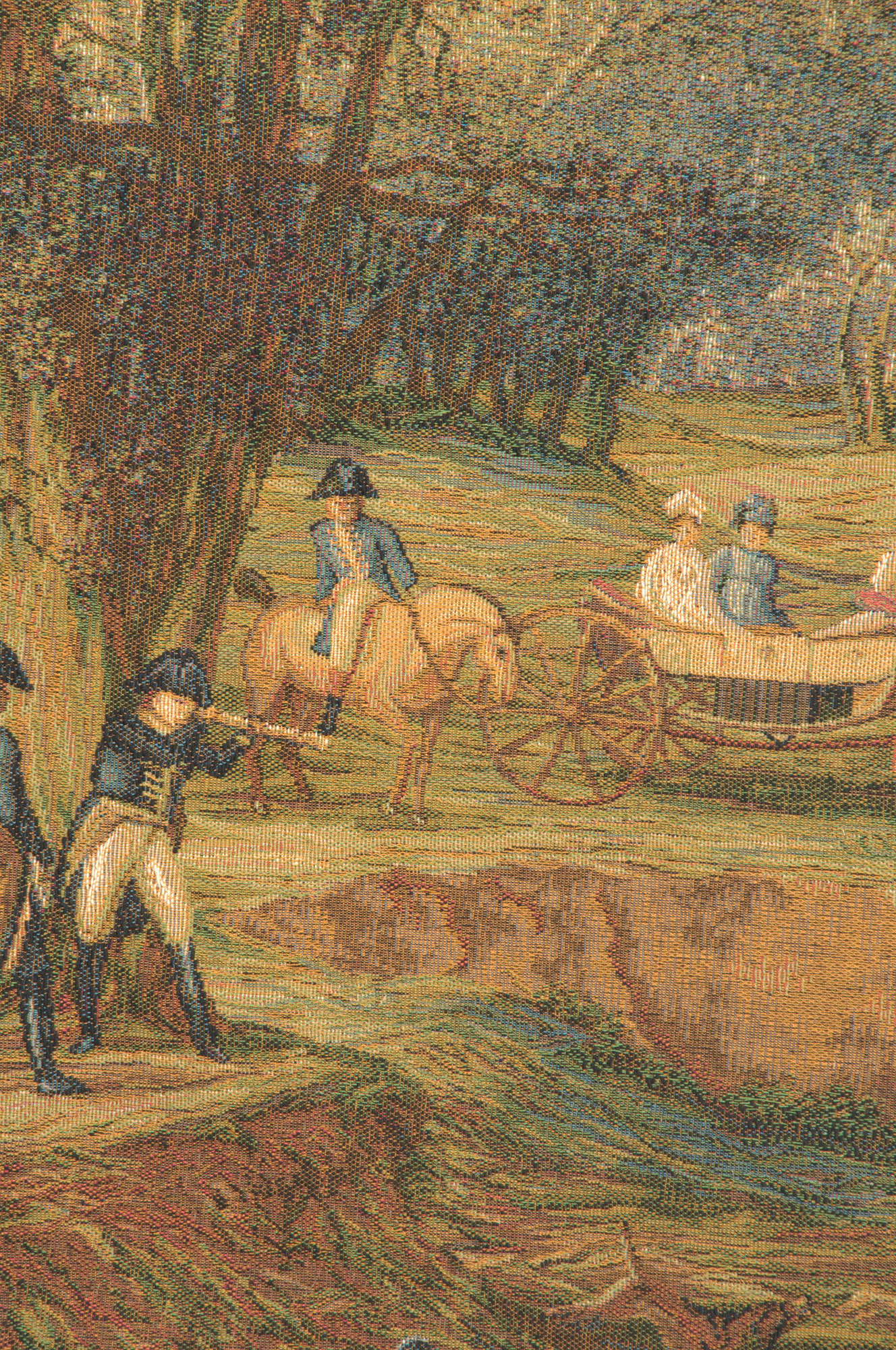 Carle Vernet Promenade Napoleonienne Vintage Tapestry Wall Hanging 58 x 78 Jacquard Woven Napoleonic Wall Art