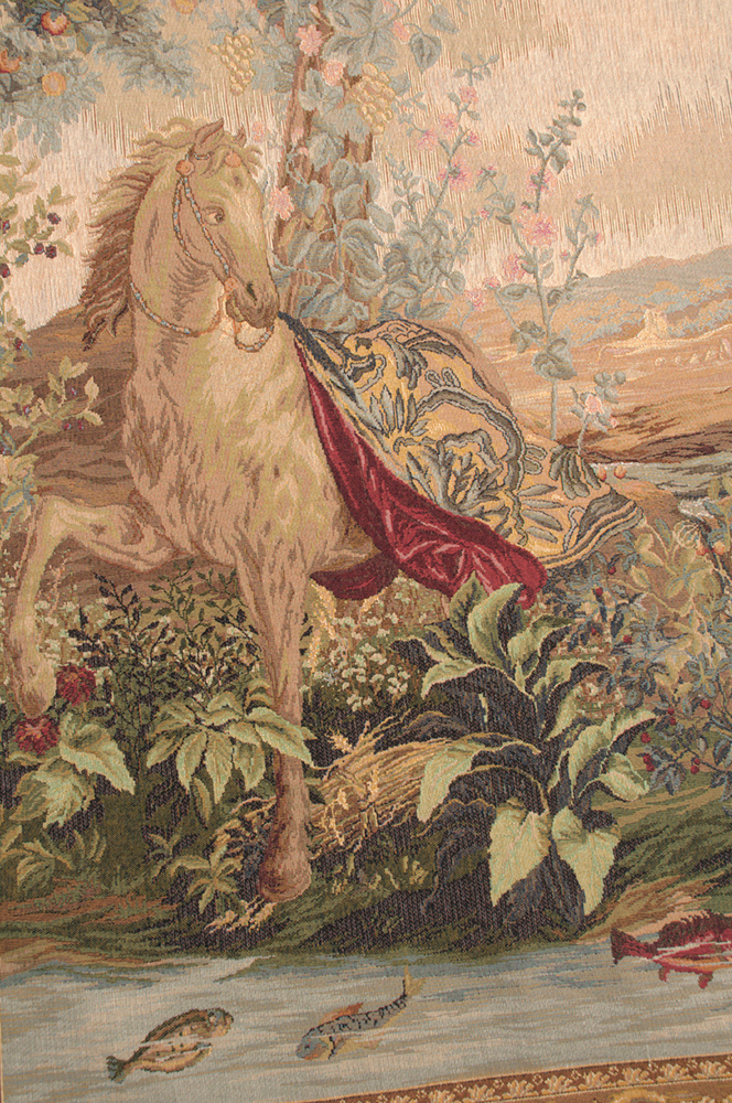 Albert Eckhout Le Point Deau Tapestry Wall Hanging 58 x 58 in Jacquard Woven Classical Wall Art