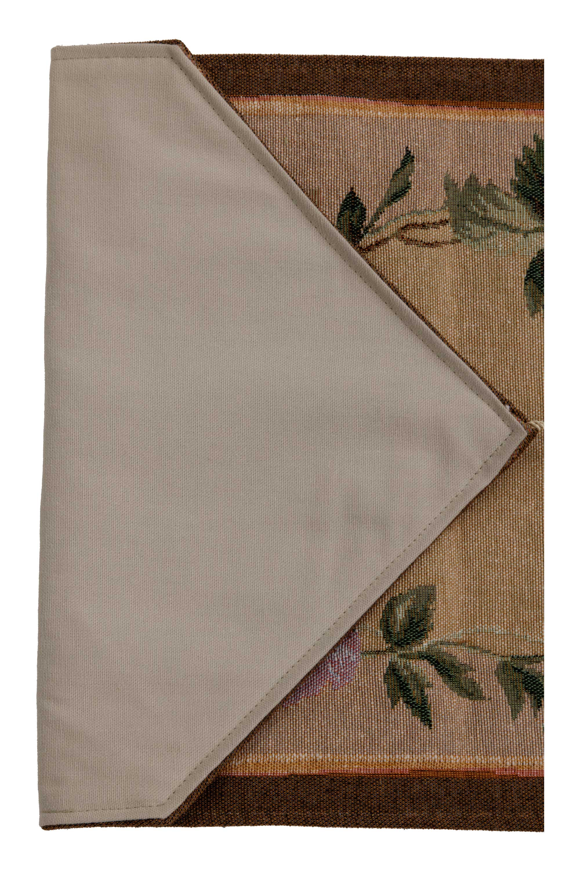 French Floral Roses Jacquard Woven Table Runner 72x14 Inch Traditional French Floral Decor