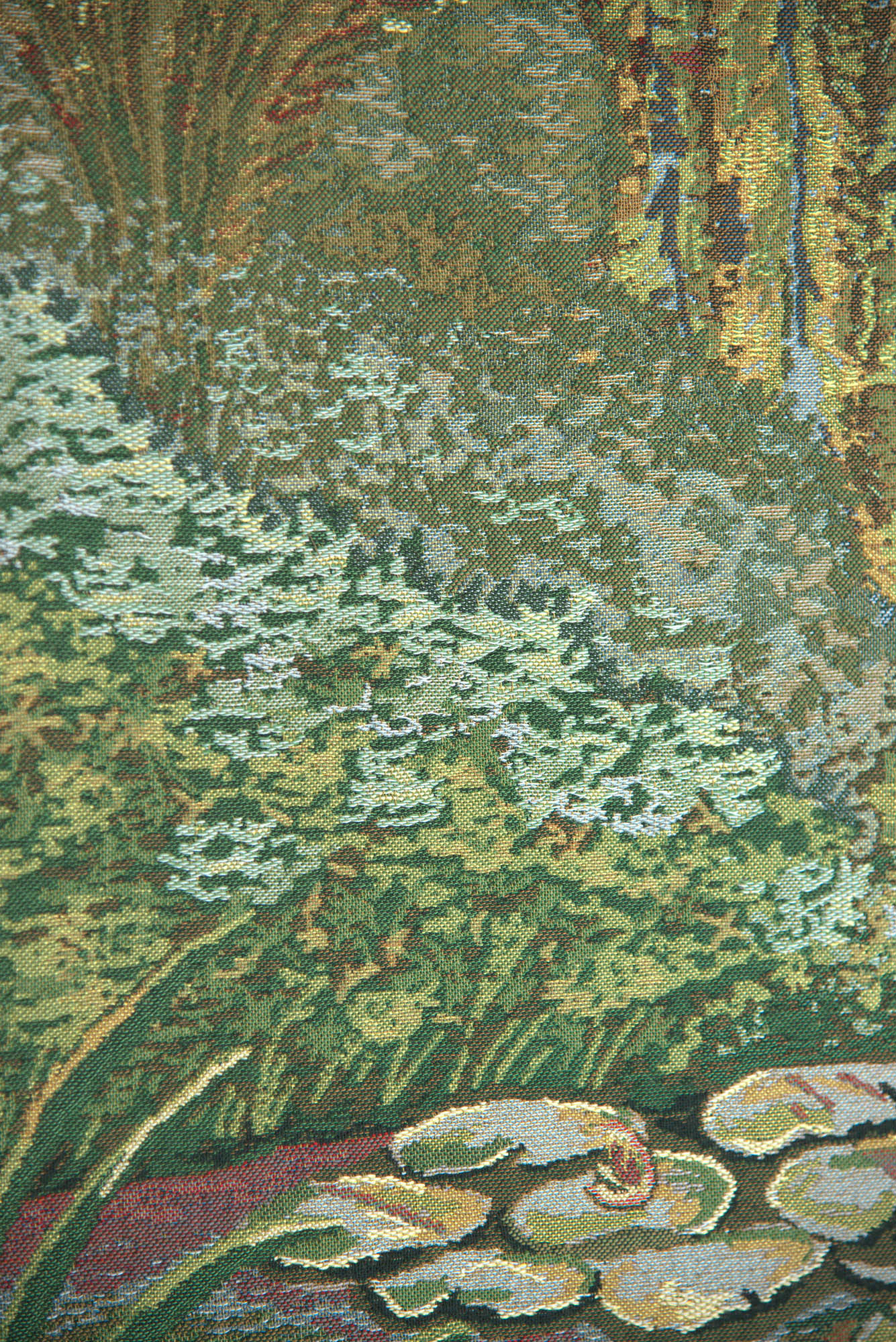 Claude Monet's Ville de Vertheuil Vintage Tapestry Wall Hanging 46 x 34 in French Impressionist Landscape Decor