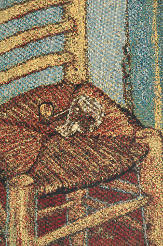 Vincent Van Gogh The Chair Tapestry Wall Hanging 33 x 26 in Impressionist Still Life Jacquard Woven Wall Decor