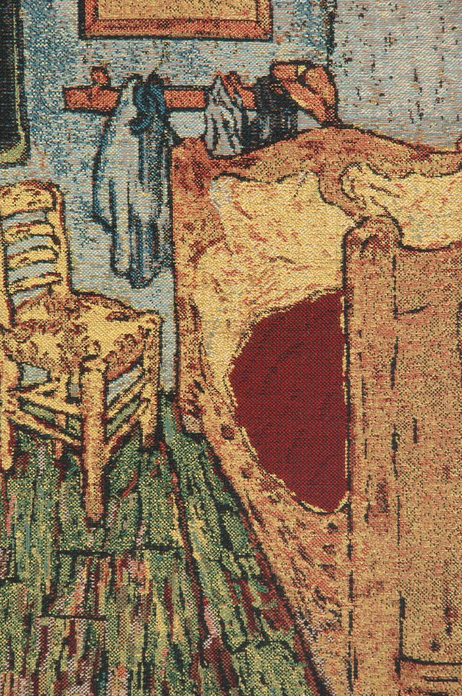 Vincent Van Gogh The Bedroom Tapestry Wall Hanging 26 x 33 in Impressionist Bedroom Jacquard Woven Fine Art Decor