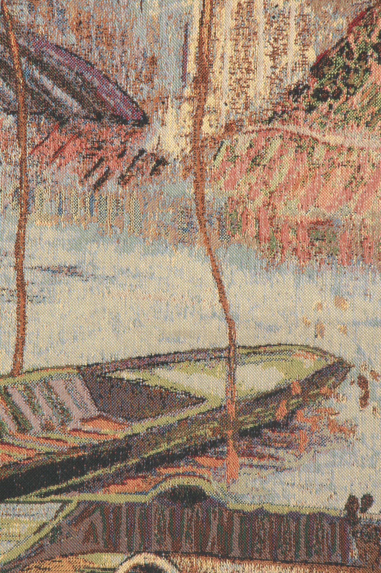 Vincent Van Gogh Fishing Spring Tapestry Wall Hanging 33 x 40 in Impressionist Landscape Jacquard Woven Fine Art Decor
