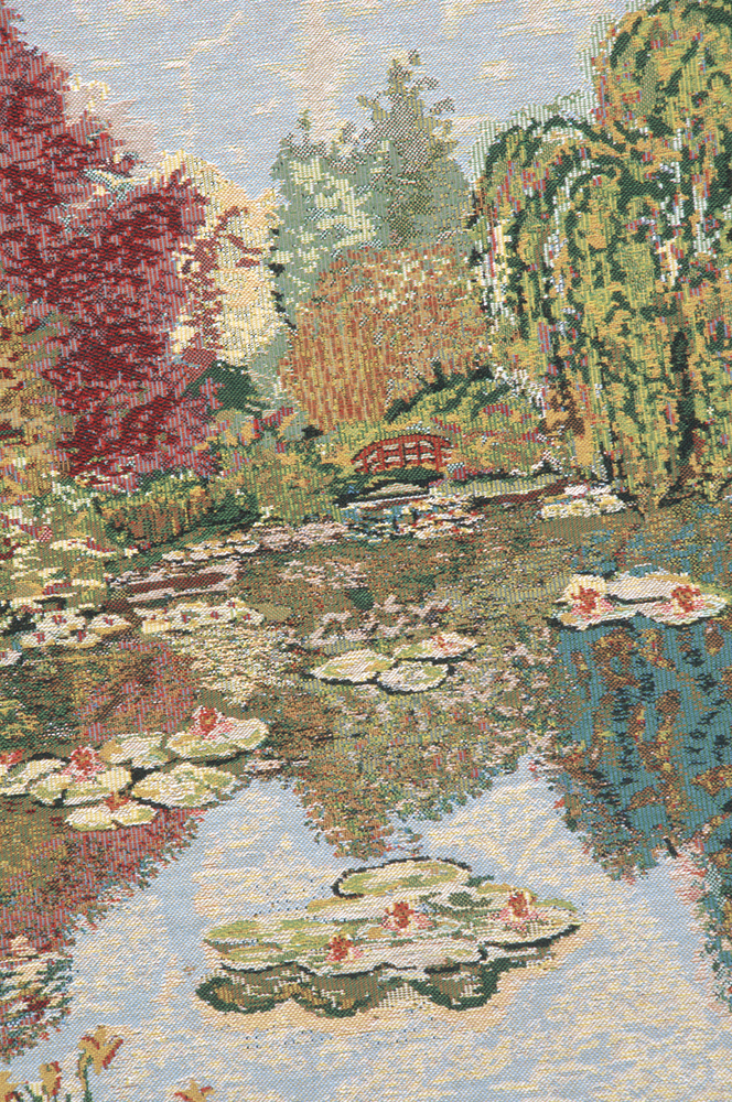 Claude Monet Parc de Tapestry Wall Hanging 42 x 70 in Impressionist Landscape Jacquard Woven Fine Art Decor