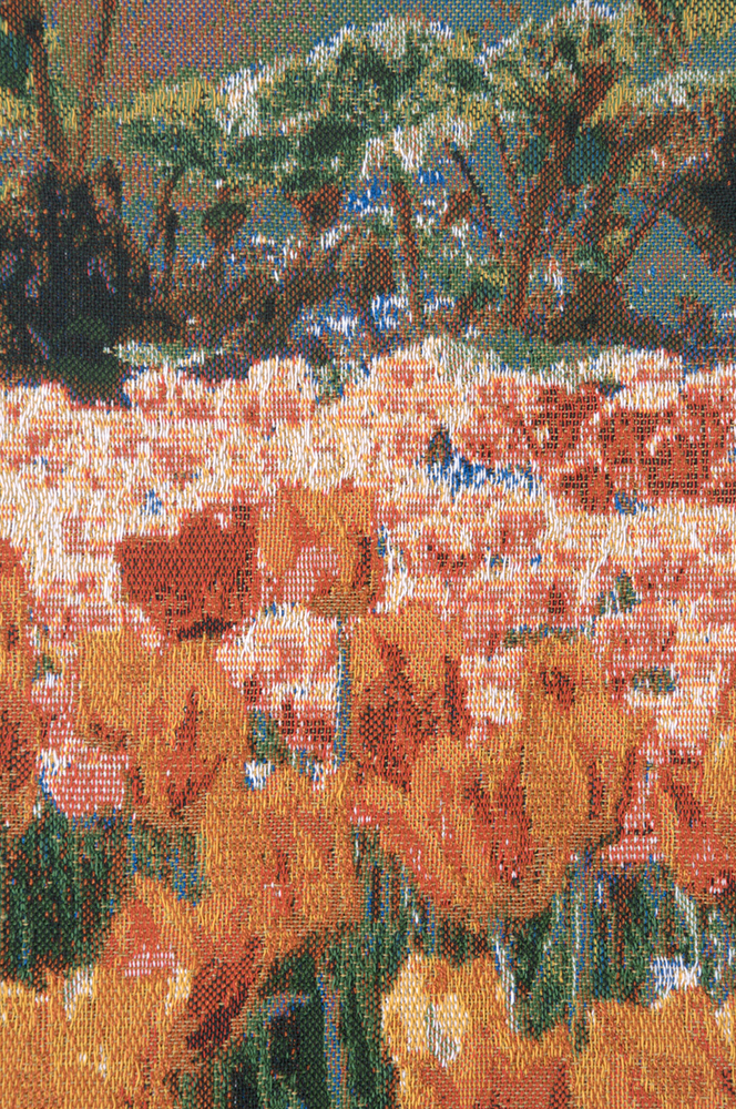 Keukenhof Mini Belgian Tapestry Wall Hanging 21x18 Inch Cotton Jacquard Woven Wall Tapestry