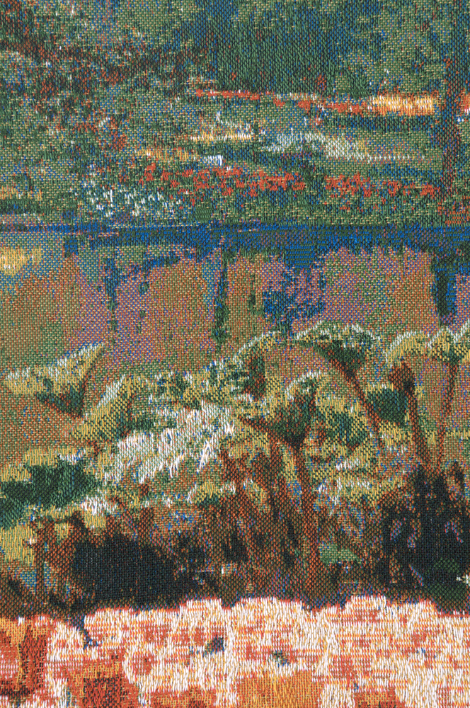 Keukenhof Mini Belgian Tapestry Wall Hanging 21x18 Inch Cotton Jacquard Woven Wall Tapestry