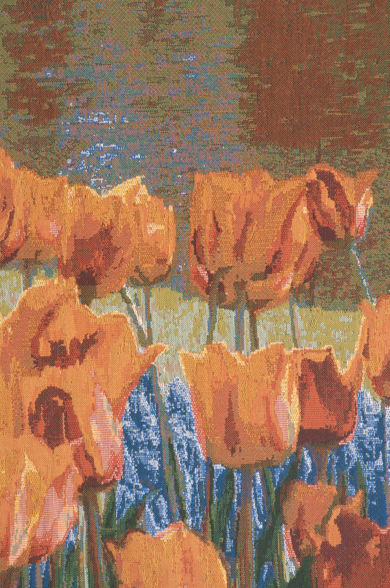 Keukenhof Portiere Belgian Tapestry Wall Hanging 66x29 Inch Cotton Jacquard Woven Wall Tapestry