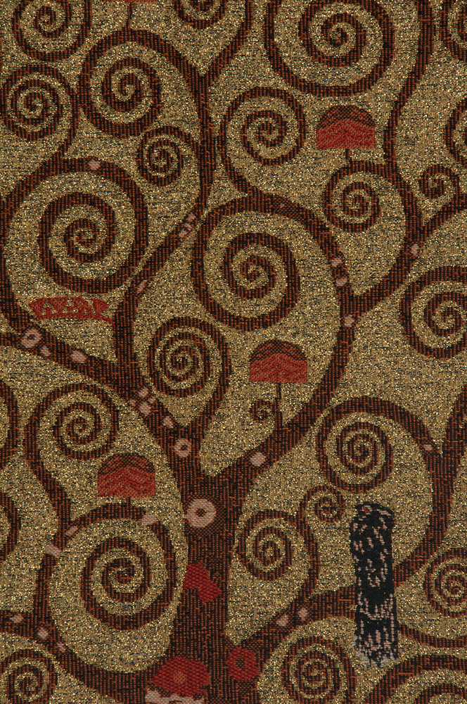 Gustav Klimt Tree of Life Tapestry Wall Hanging 21 x 18 in Art Nouveau Jacquard Woven European Wall Decor