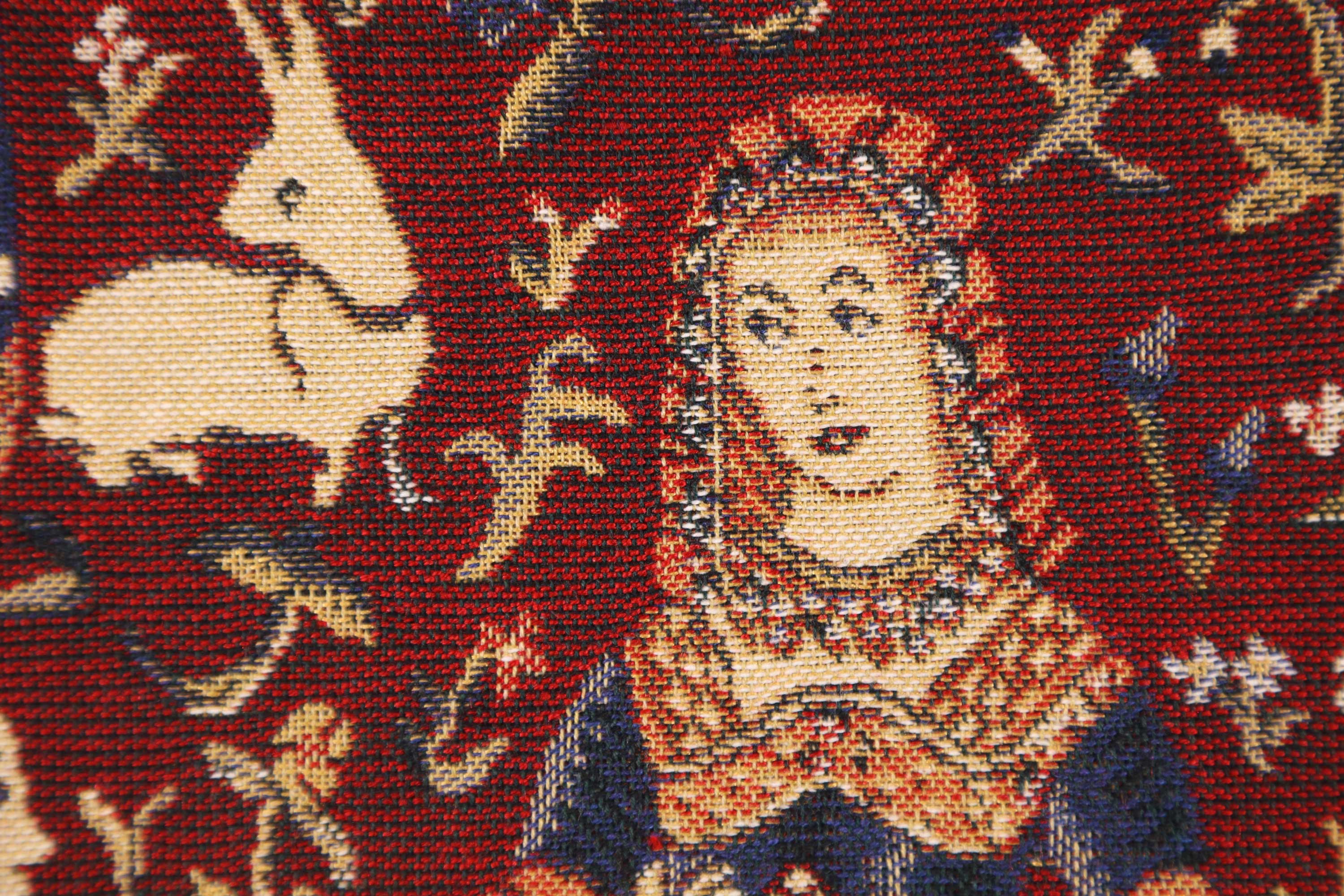 Medieval Smell II Tapestry Pillow Cover 16x16 Inch Cotton Jacquard Woven Cushion Cover