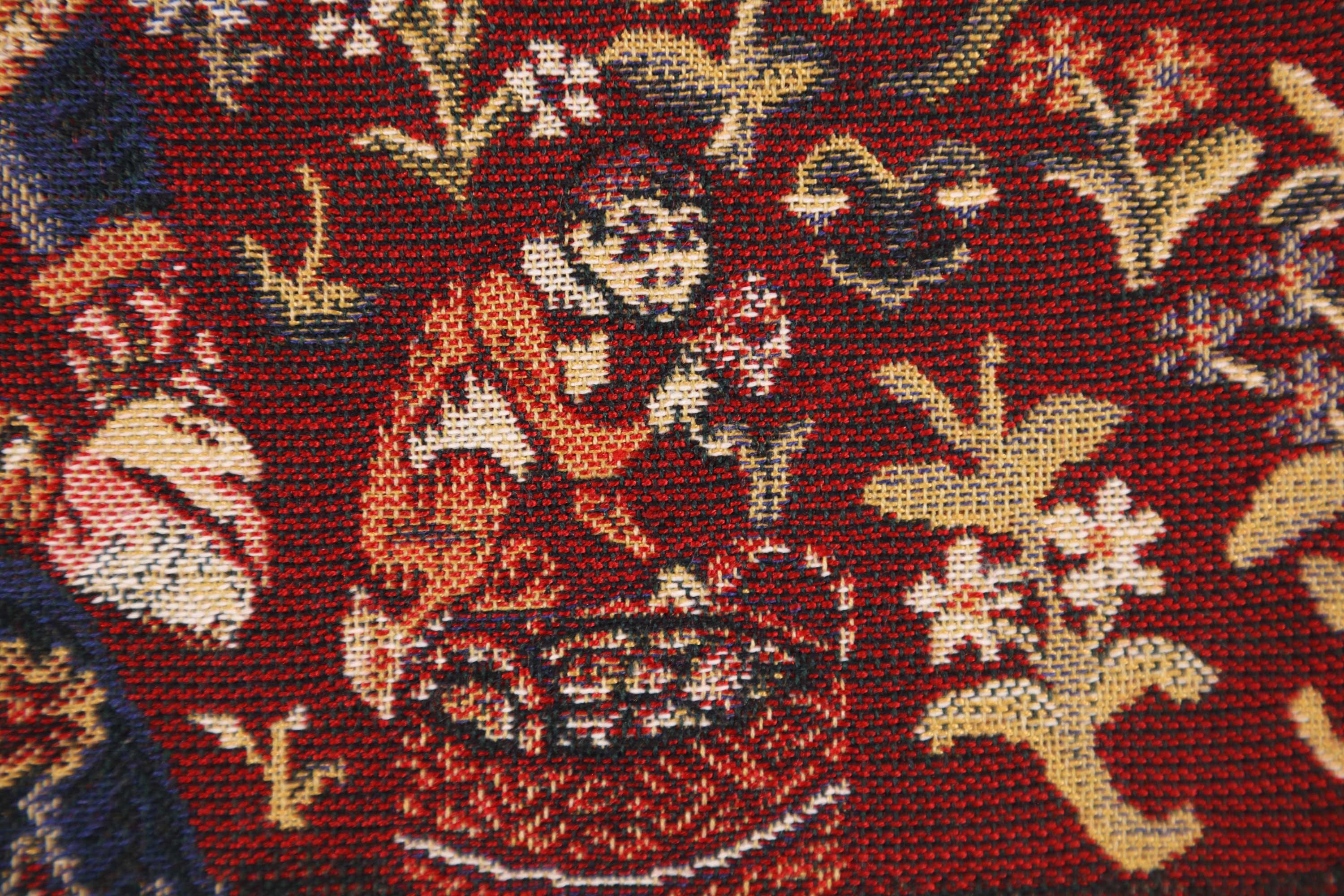 Medieval Smell II Tapestry Pillow Cover 16x16 Inch Cotton Jacquard Woven Cushion Cover