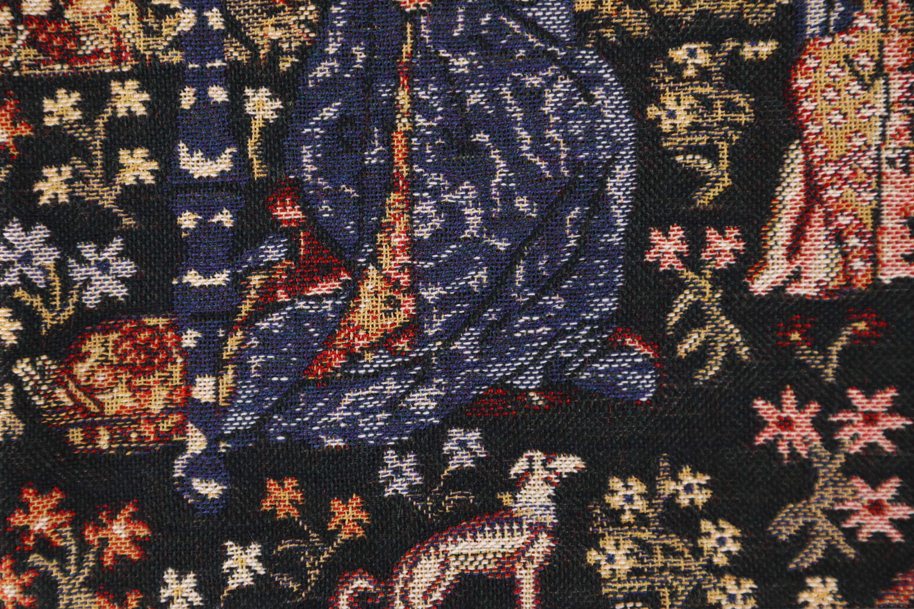 Medieval Taste III Tapestry Pillow Cover 16x16 Inch Cotton Jacquard Woven Cushion Cover