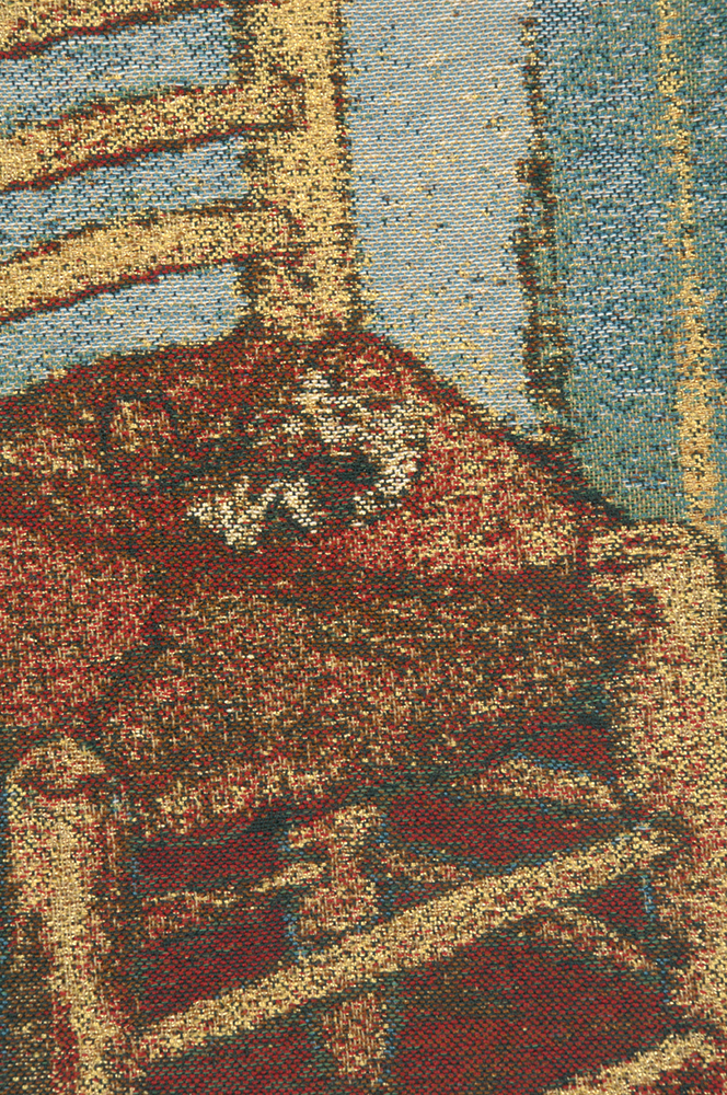 Vincent Van Gogh The Chair Tapestry Pillow Cover 16x16 Inch Cotton Jacquard Woven Cushion Cover