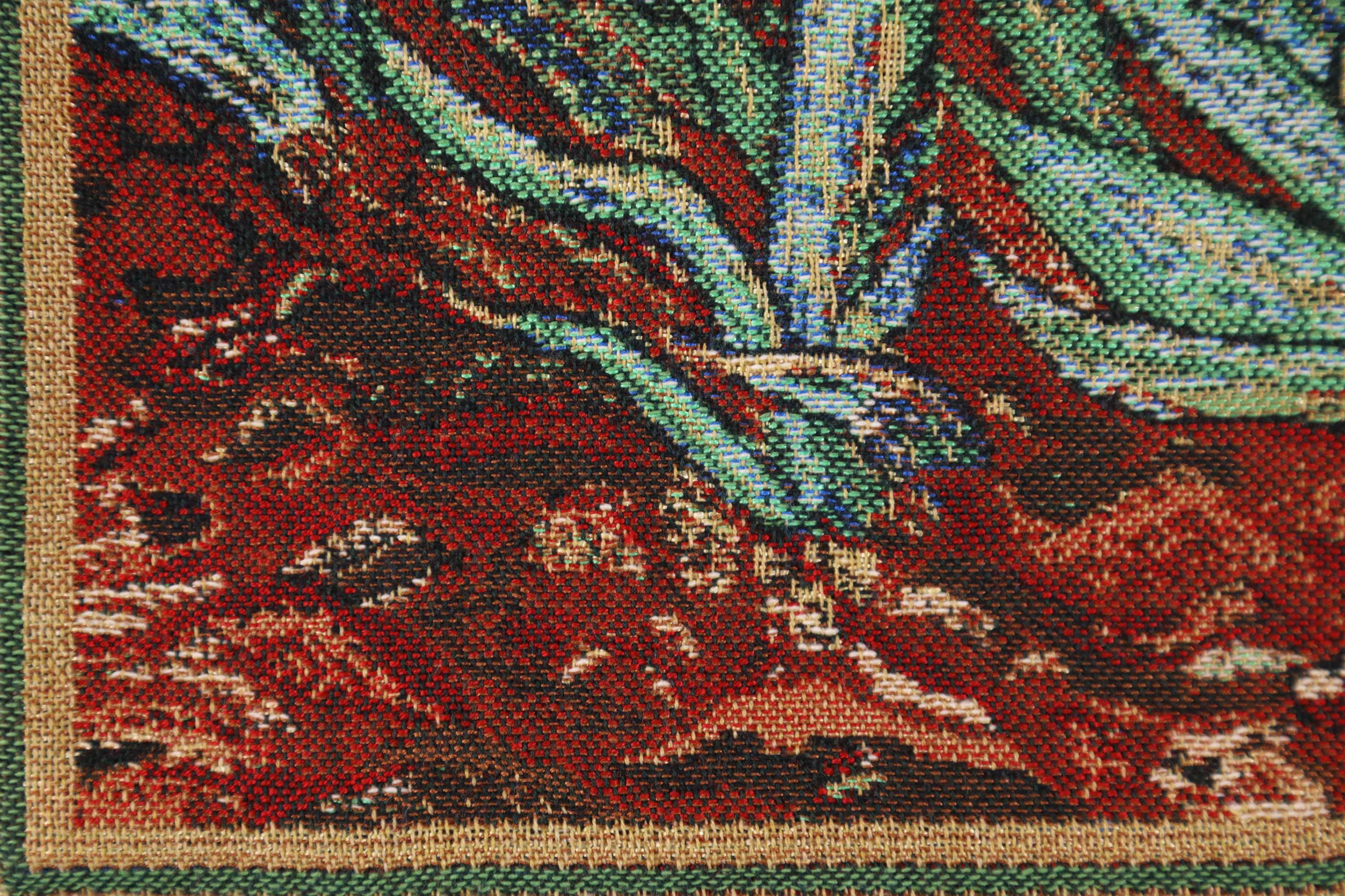 Vincent Van Gogh The Iris I Tapestry Pillow Cover 16x16 Inch Cotton Jacquard Woven Cushion Cover