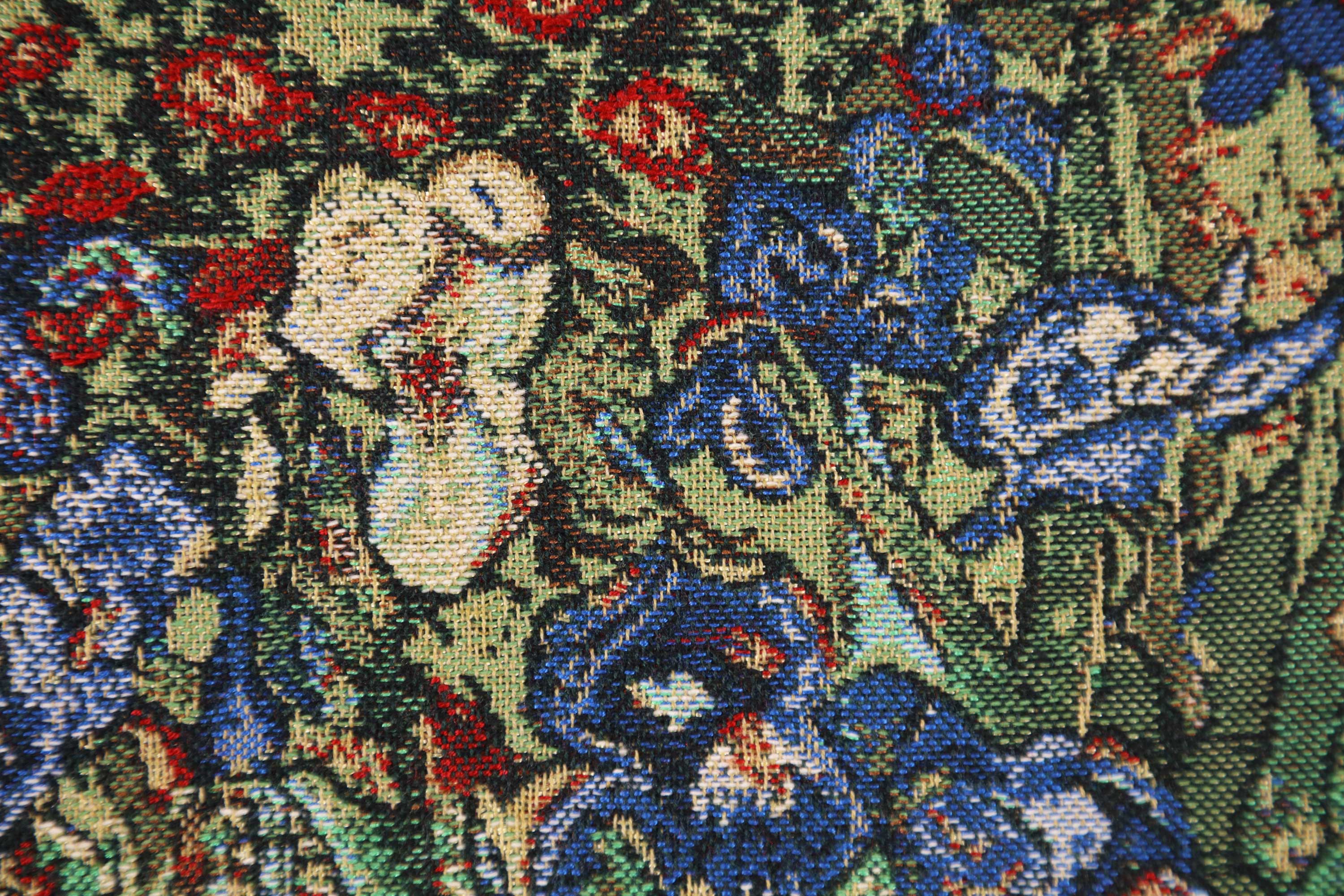 Vincent Van Gogh The Iris I Tapestry Pillow Cover 16x16 Inch Cotton Jacquard Woven Cushion Cover