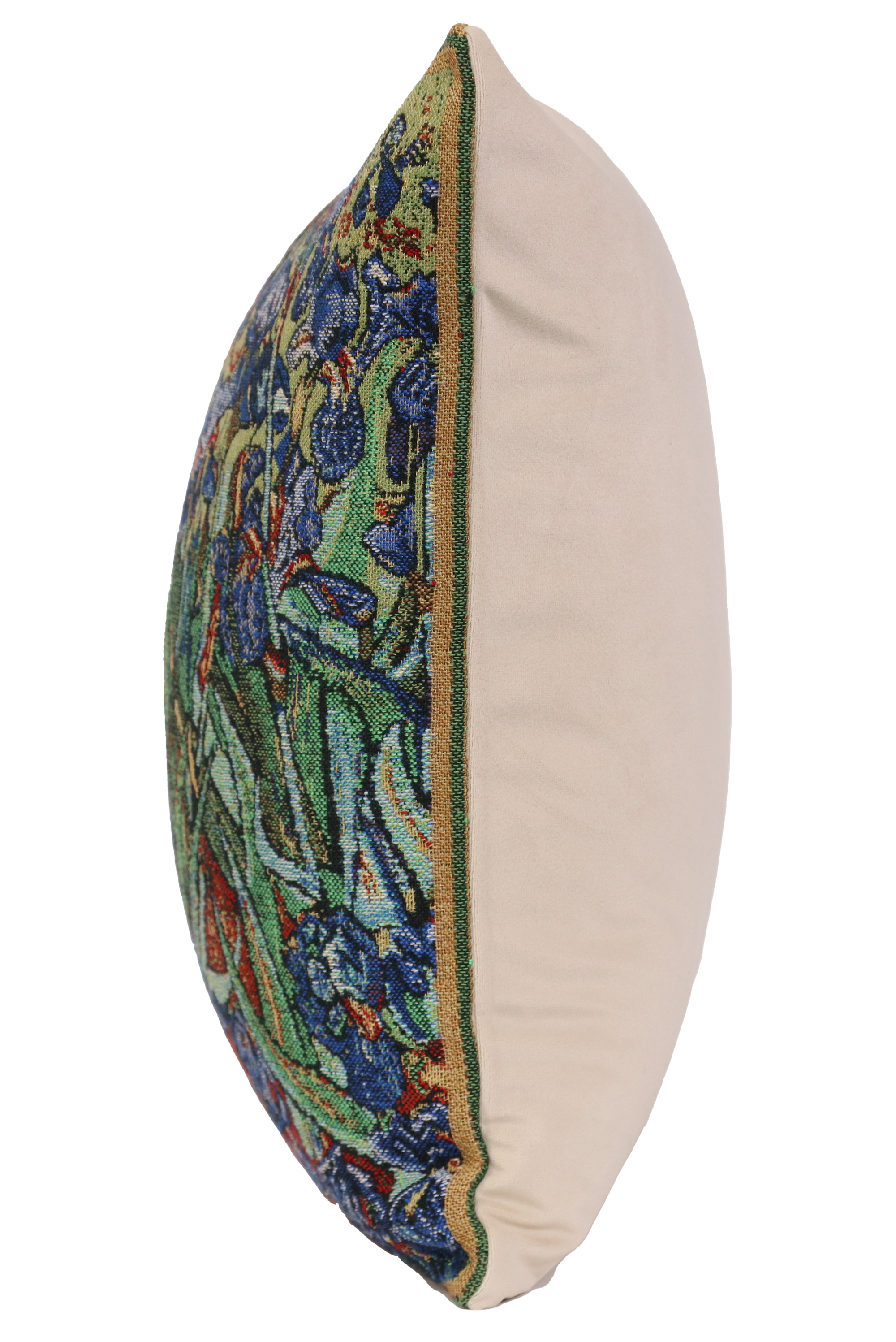 Vincent Van Gogh The Iris I Tapestry Pillow Cover 16x16 Inch Cotton Jacquard Woven Cushion Cover