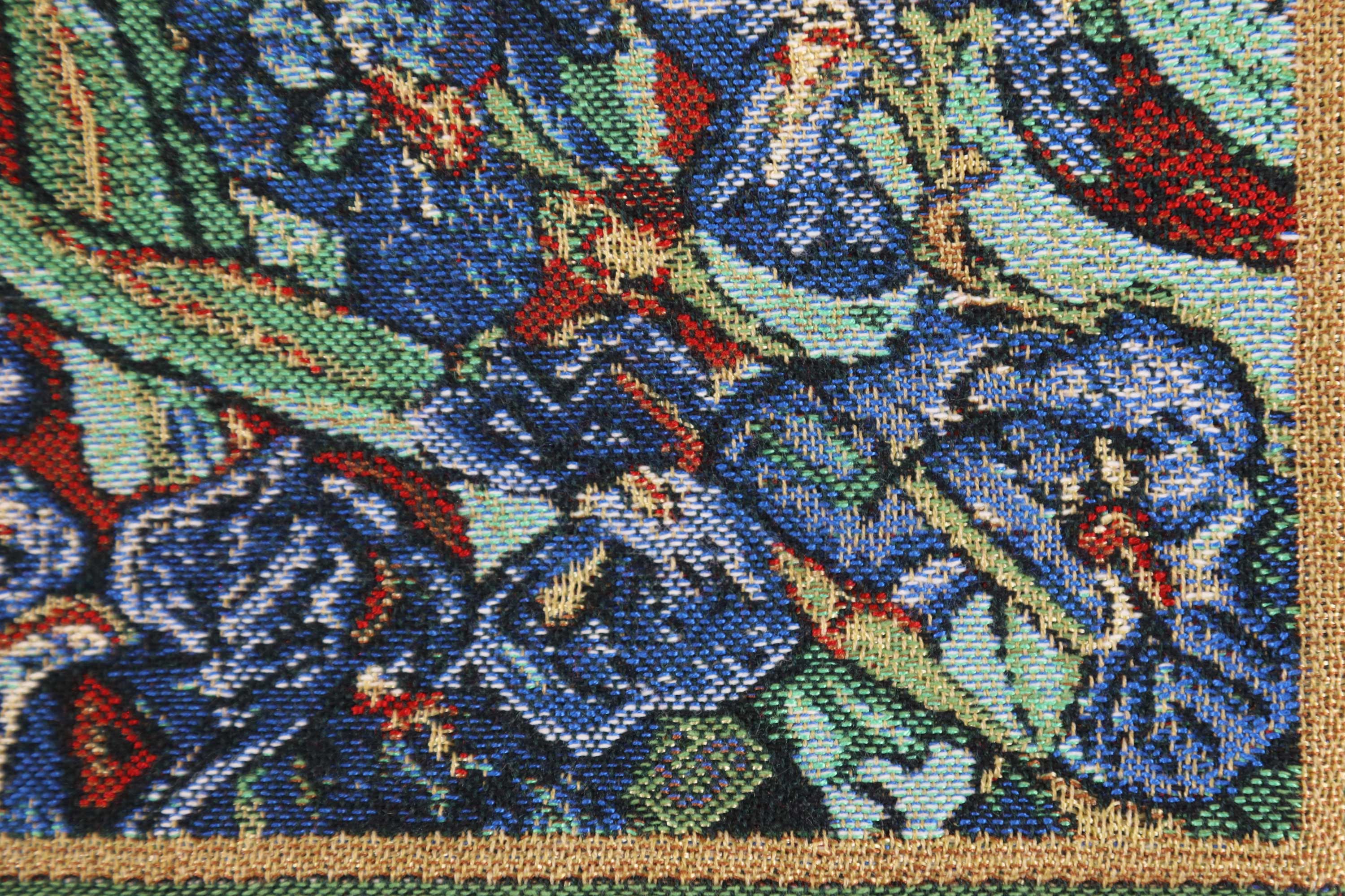 Vincent Van Gogh The Iris II Tapestry Pillow Cover 16x16 Inch Cotton Jacquard Woven Cushion Cover