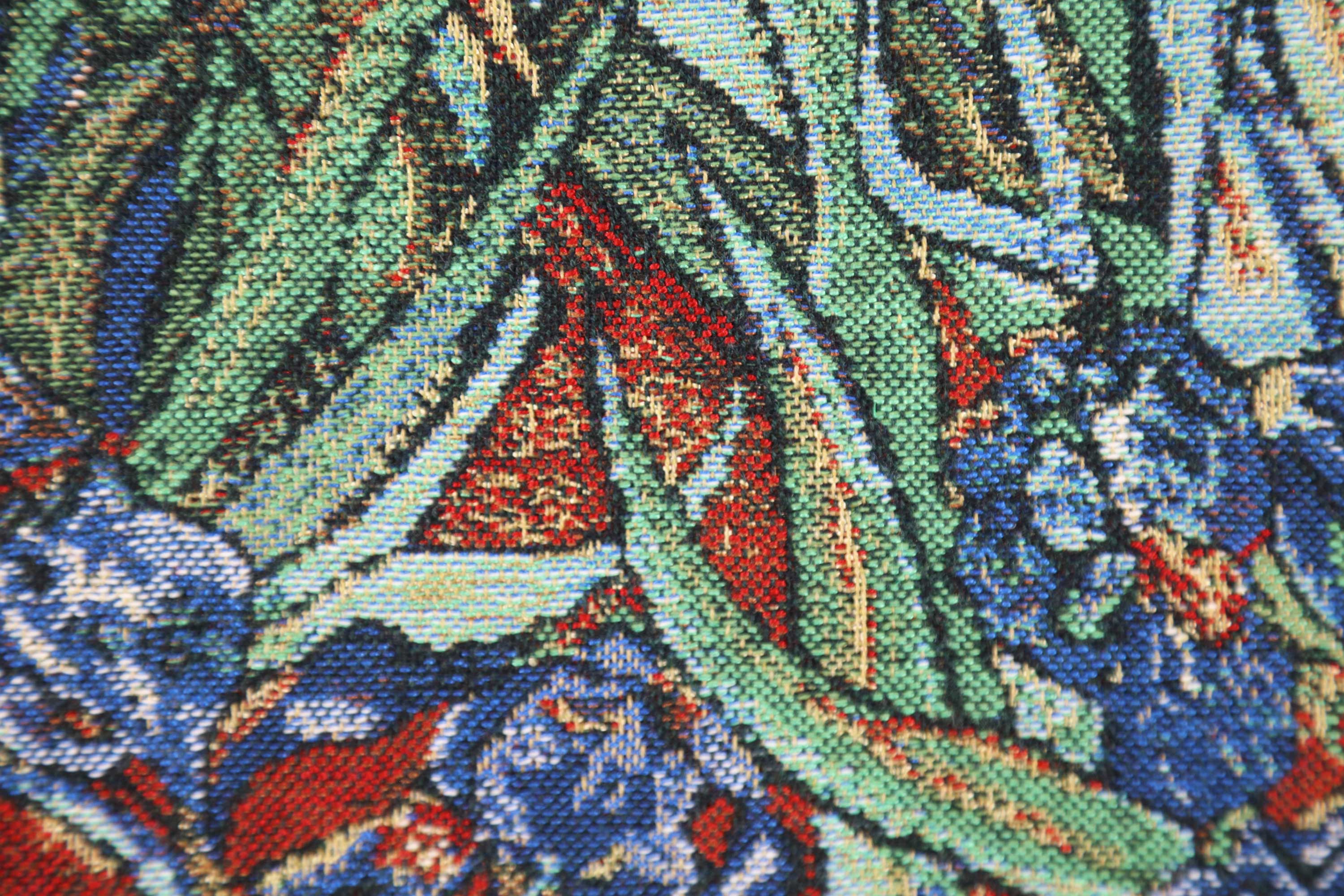 Vincent Van Gogh The Iris II Tapestry Pillow Cover 16x16 Inch Cotton Jacquard Woven Cushion Cover