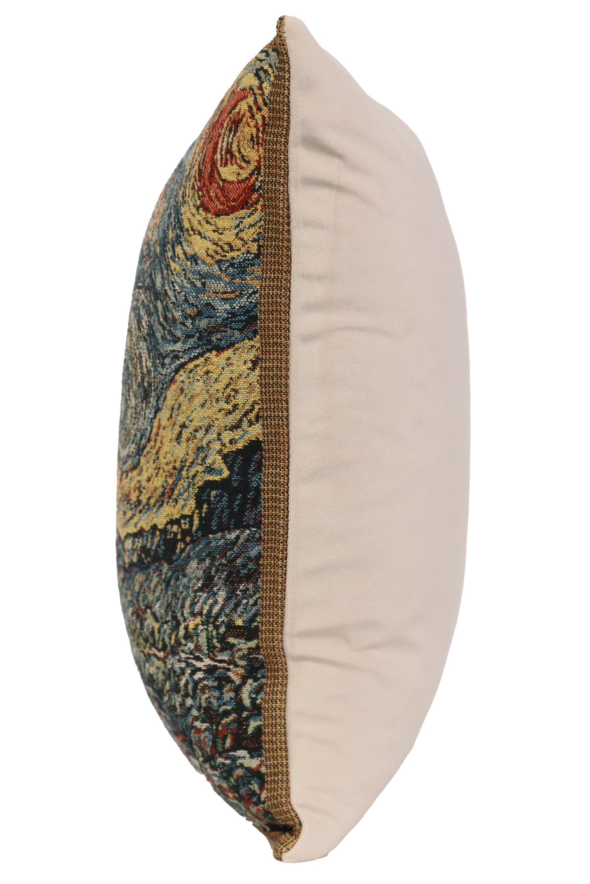 Vincent Van Gogh Starry Night Tapestry Pillow Cover 16x16 Inch Cotton Jacquard Woven Cushion Cover