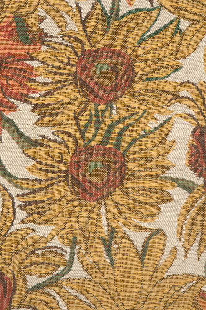 Vincent Van Gogh Suns Yellow Tapestry Pillow Cover 16x16 Inch Cotton Jacquard Woven Cushion Cover